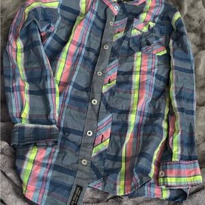 Girl Multicolor Plaid Shirt